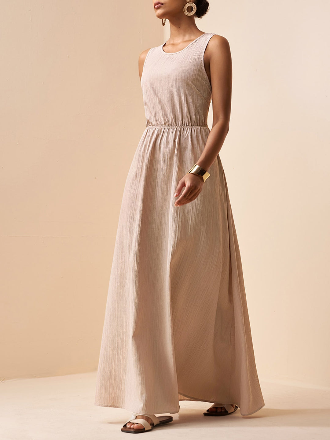 Rochie maxi SHEIN, kaki