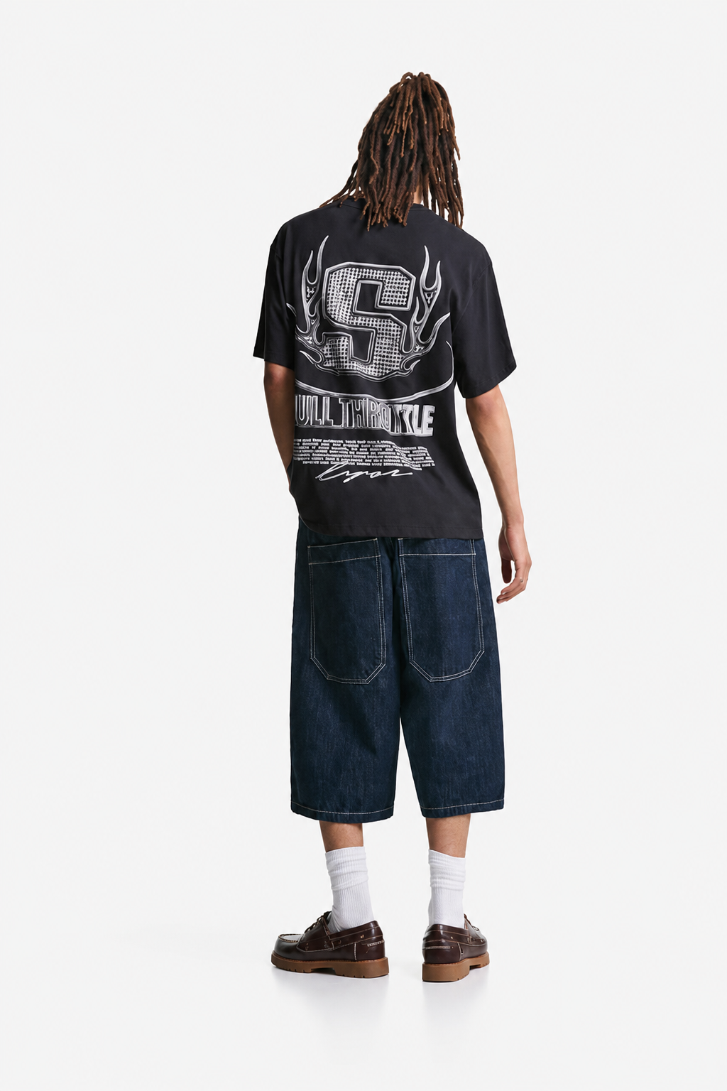 Póló BERSHKA, fekete