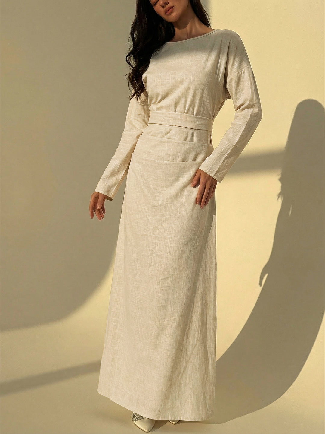 Rochie maxi SHEIN, portocaliu
