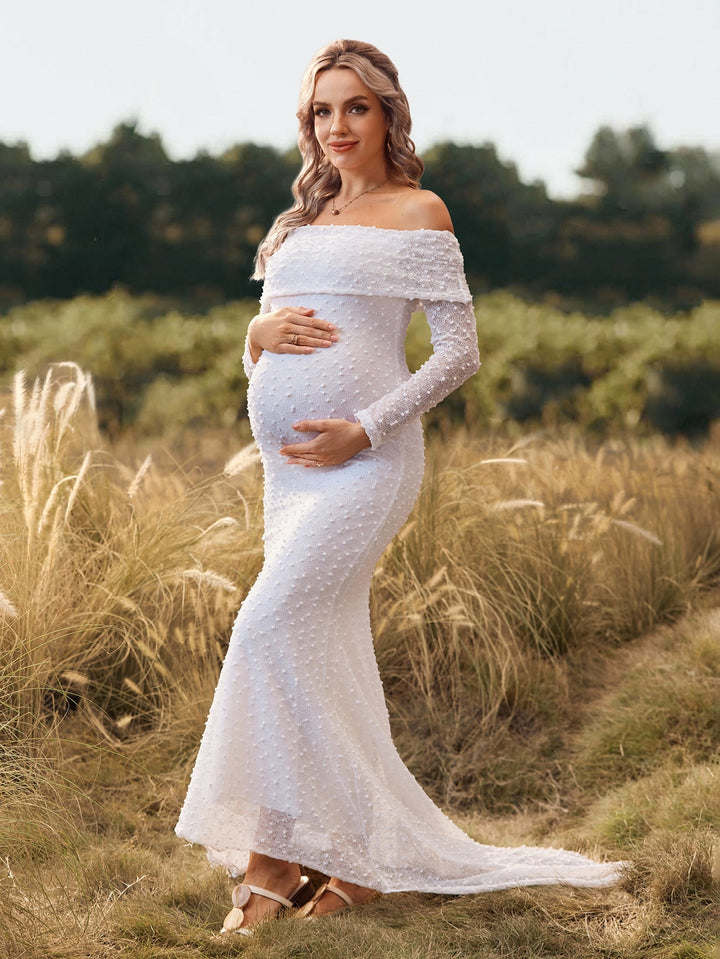 Rochie de maternitate SHEIN, alb