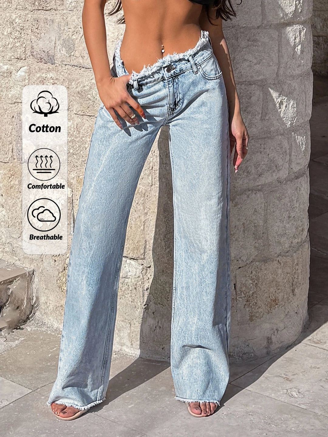 Jeans SHEIN, albastru