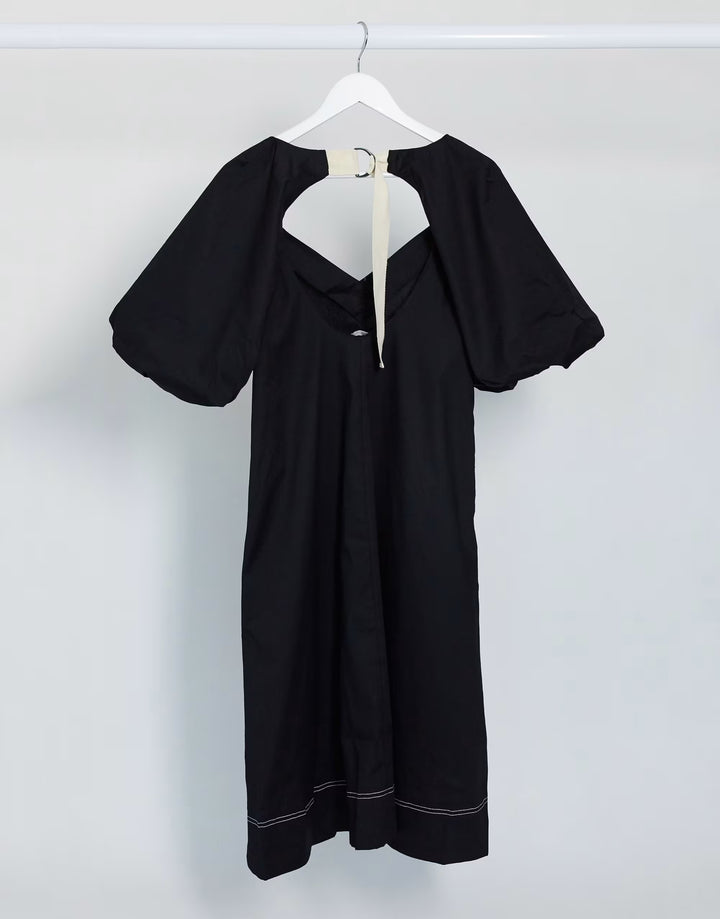 ASOS fekete midi ruha