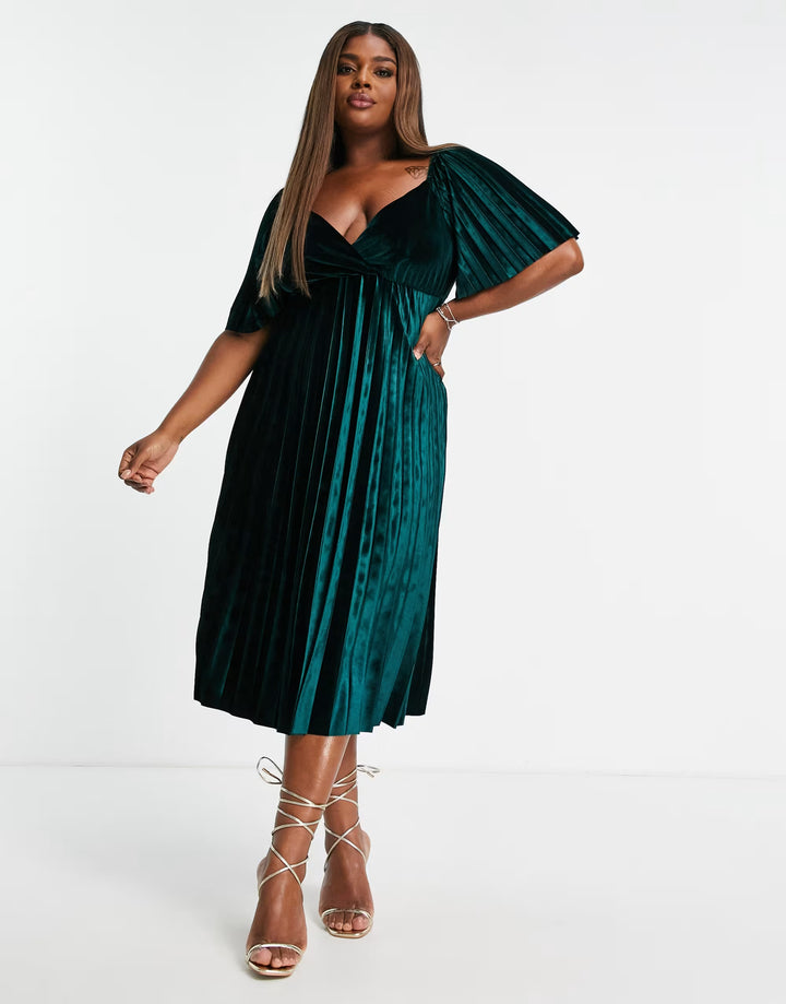ASOS zöld midiruha