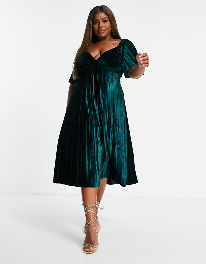 ASOS zöld midiruha