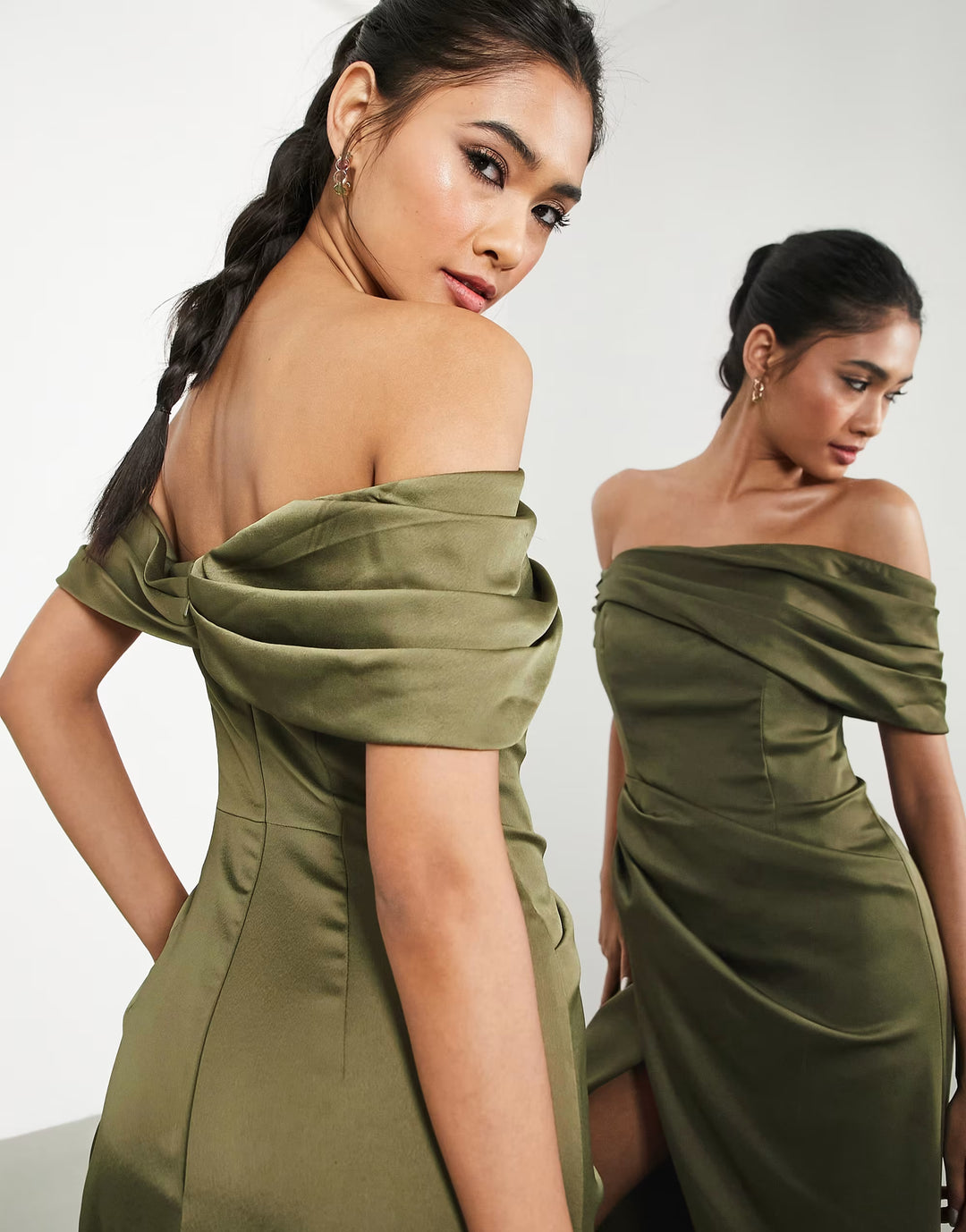 Rochie maxi ASOS, verde