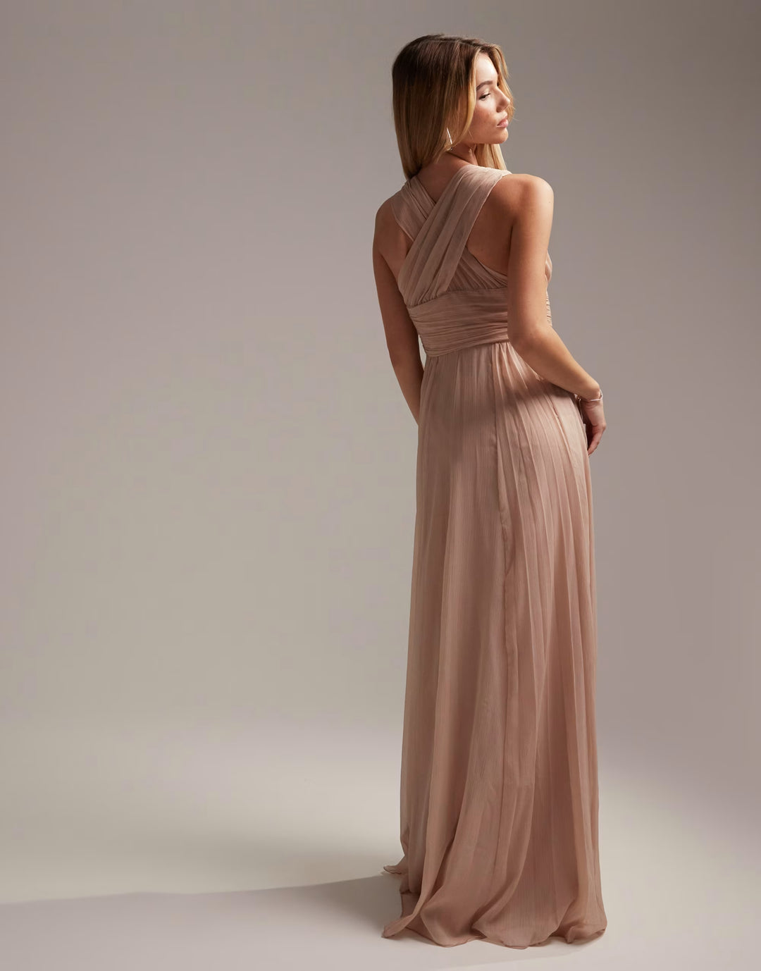 ASOS maxi ruha, krém színű