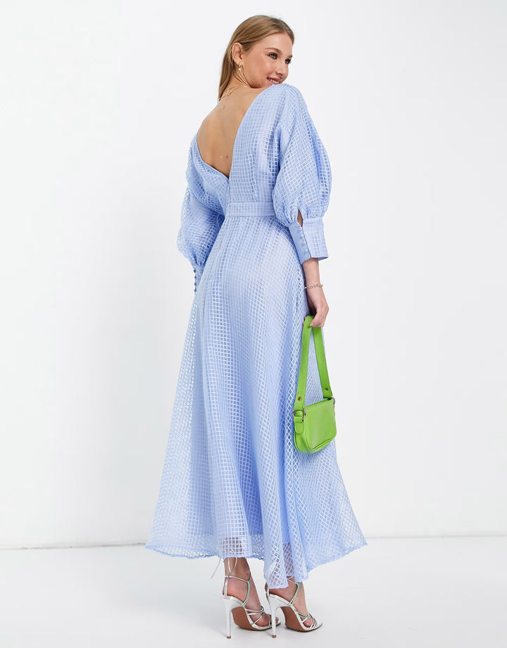 ASOS maxi ruha, kék