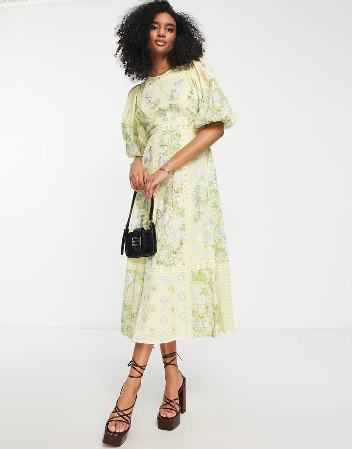 ASOS midi ruha, színkeverék