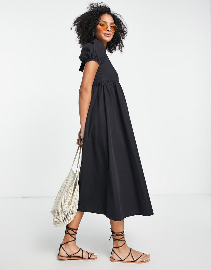 Rochie midi ASOS, negru