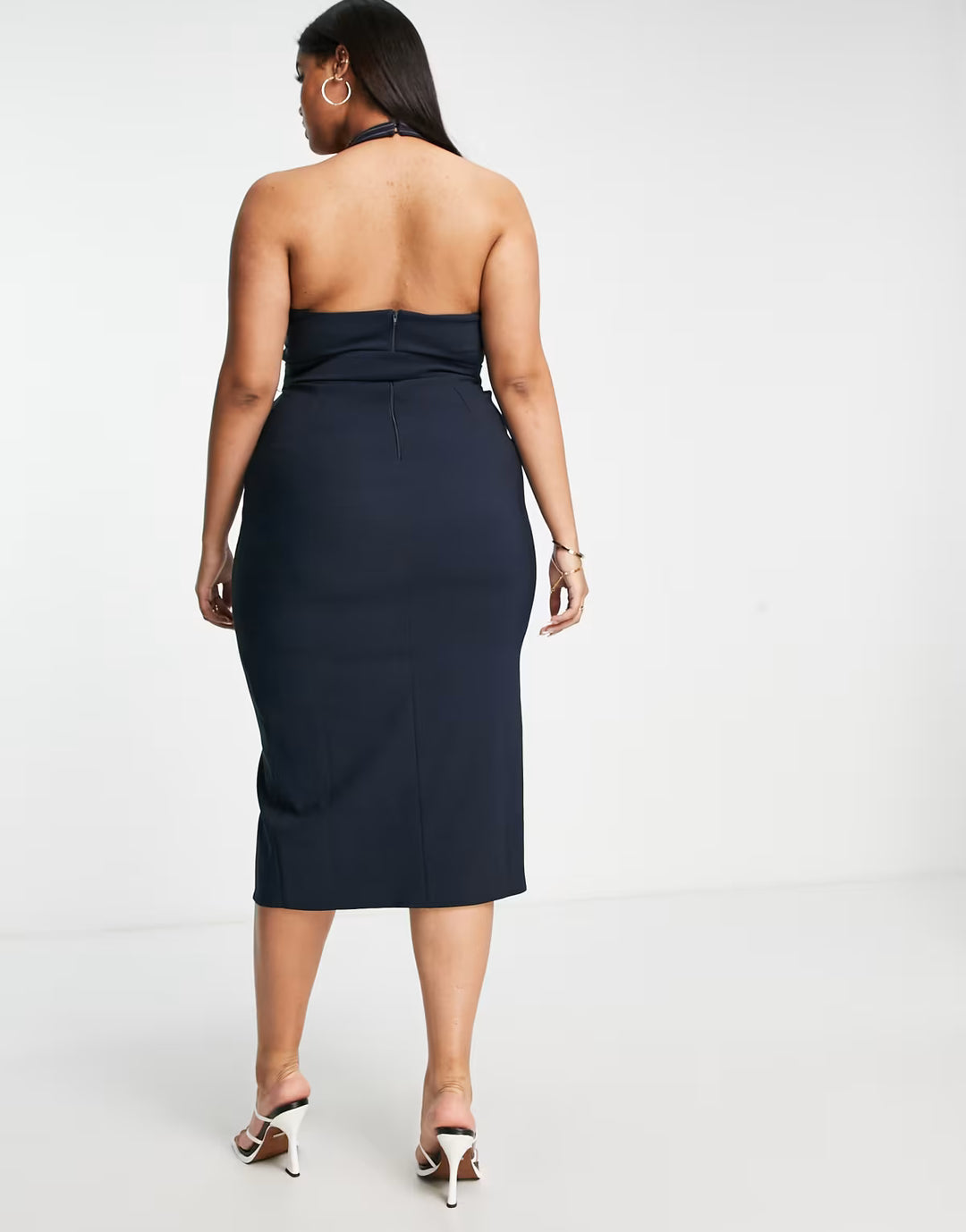 Rochie midi ASOS, albastru