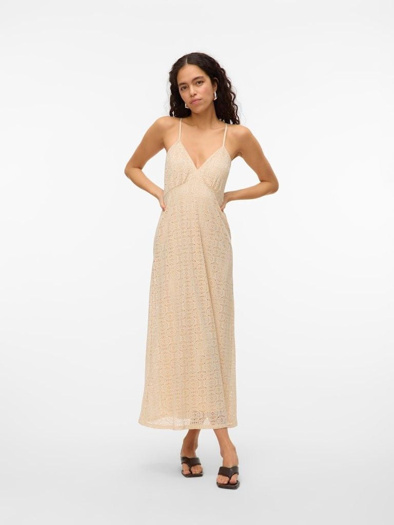VERO MODA maxi ruha, bézs