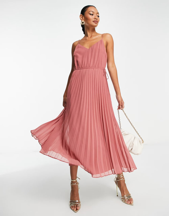 ASOS téglavörös midiruha