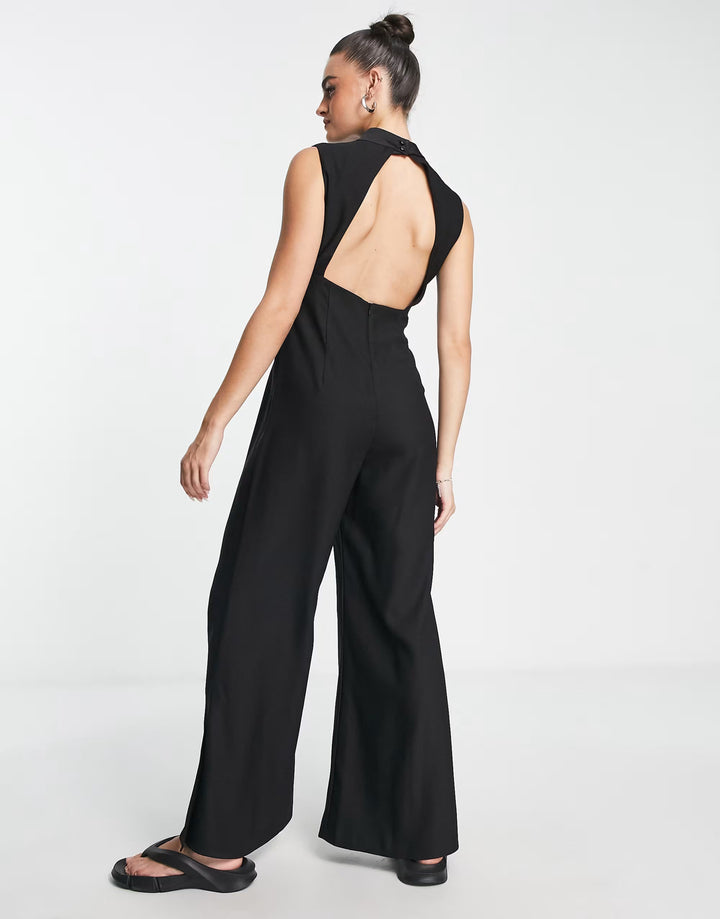 Salopetă lungă TOPSHOP, negru
