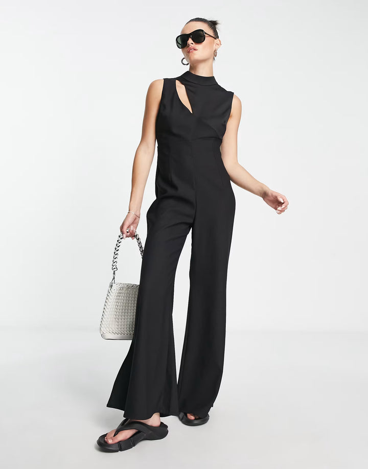 Salopetă lungă TOPSHOP, negru