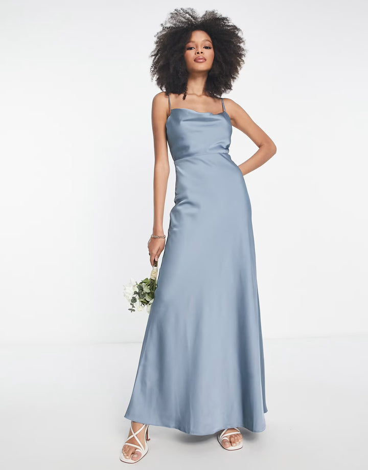Rochie maxi ASOS, gri