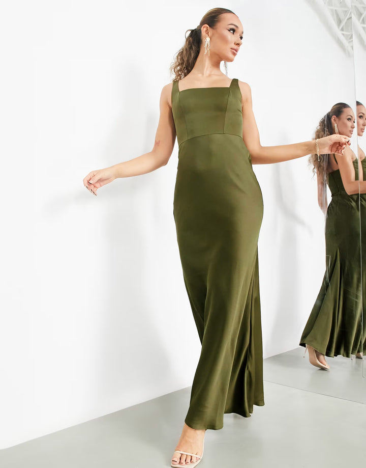 Rochie maxi ASOS, verde