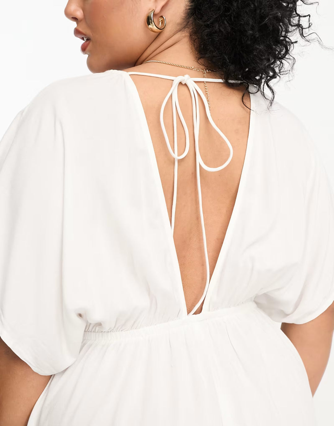 Rochie maxi ASOS, alb