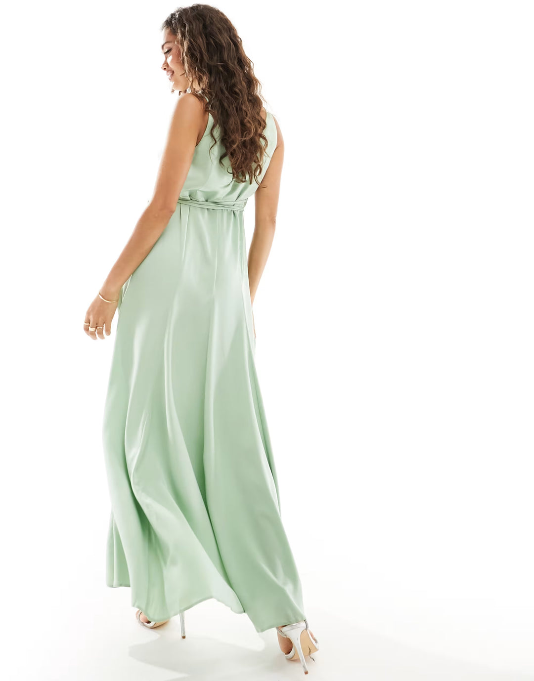 Rochie maxi ASOS, verde
