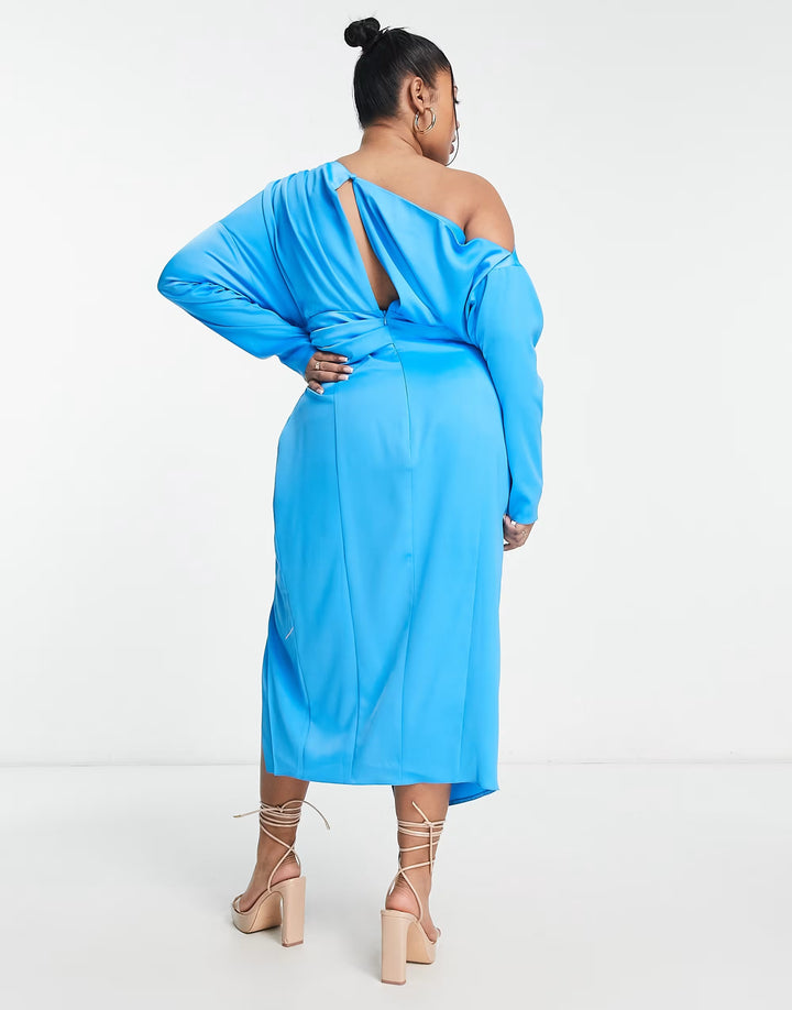 Rochie midi ASOS, albastru