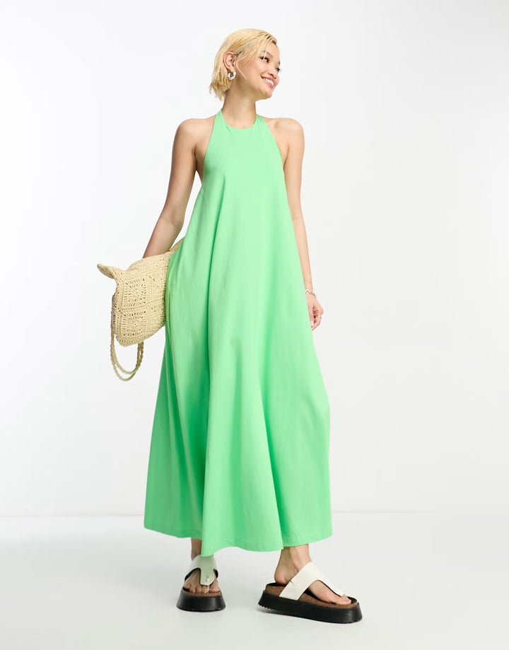 Rochie maxi ASOS, verde