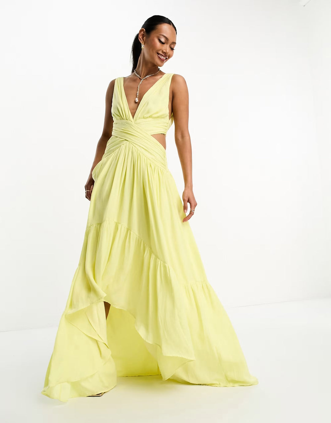 Rochie maxi ASOS, galben