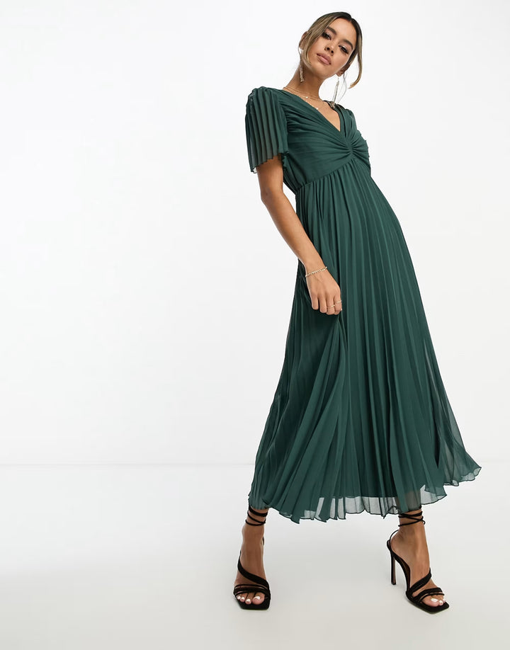 Rochie maxi ASOS, verde
