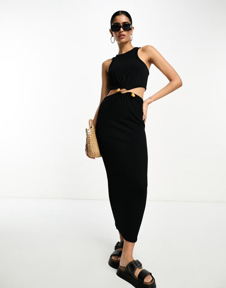 Rochie maxi ASOS, negru