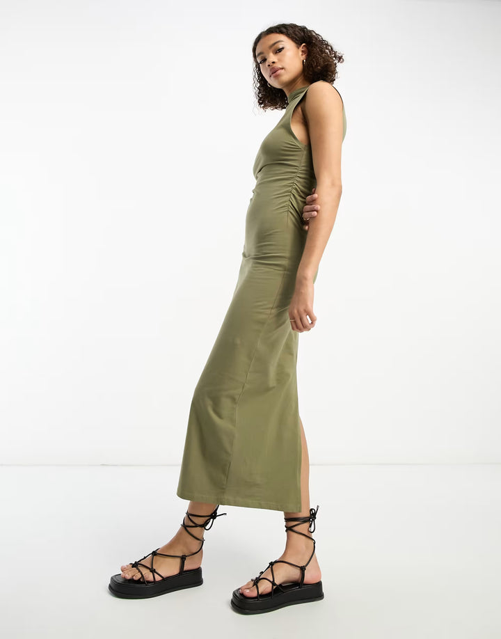 ASOS midi ruha, zöld