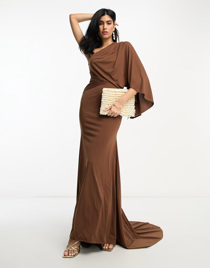 Rochie de ocazie ASOS, maro