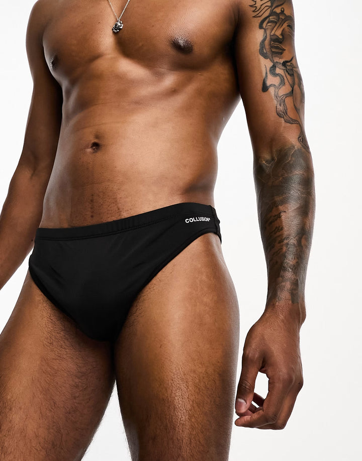 Slip COLLUSION, negru