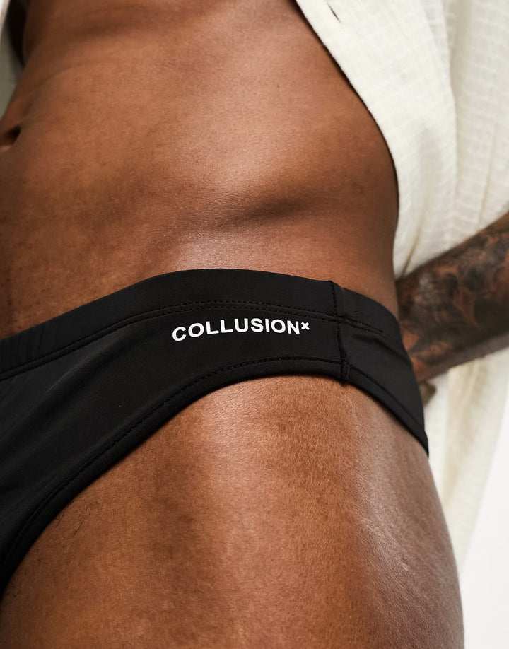 Slip COLLUSION, negru