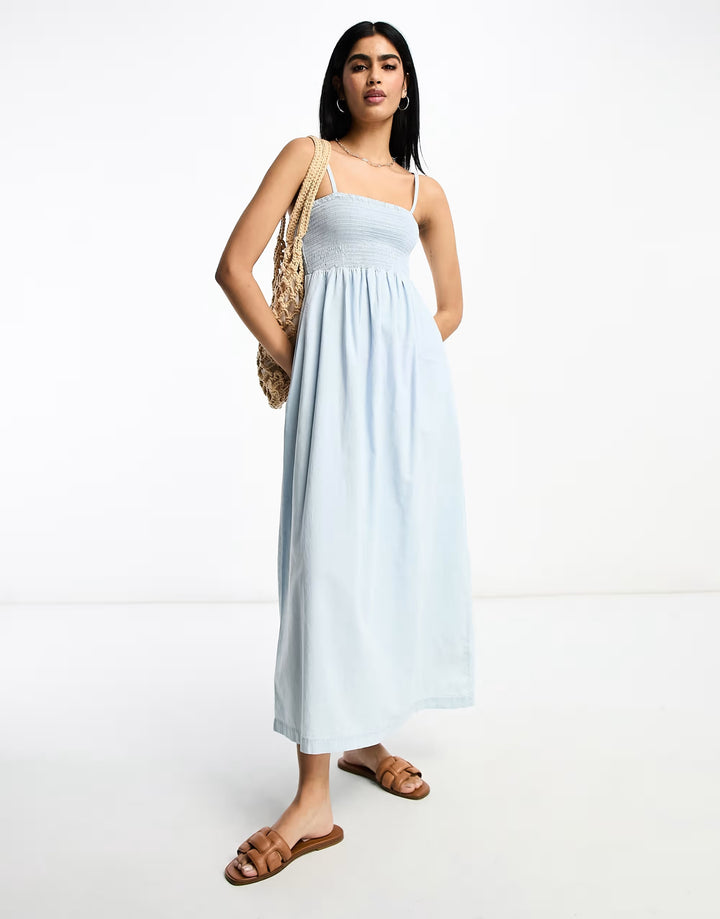 Rochie maxi ASOS, albastru