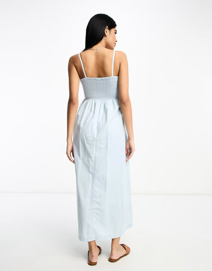 Rochie maxi ASOS, albastru
