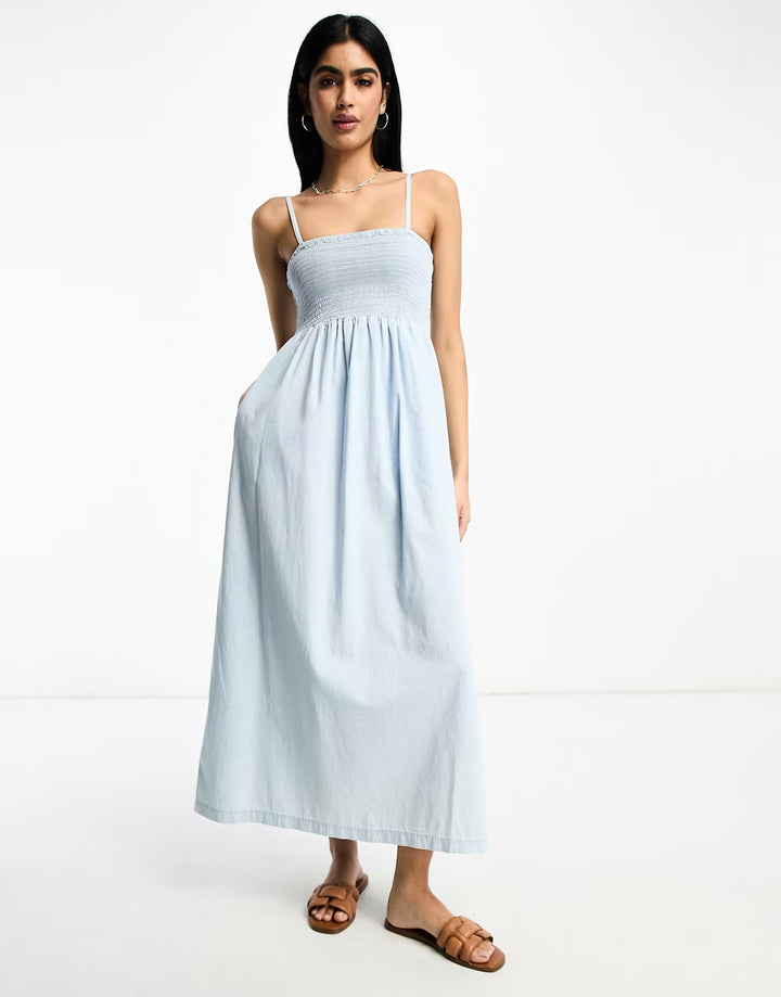 Rochie maxi ASOS, albastru