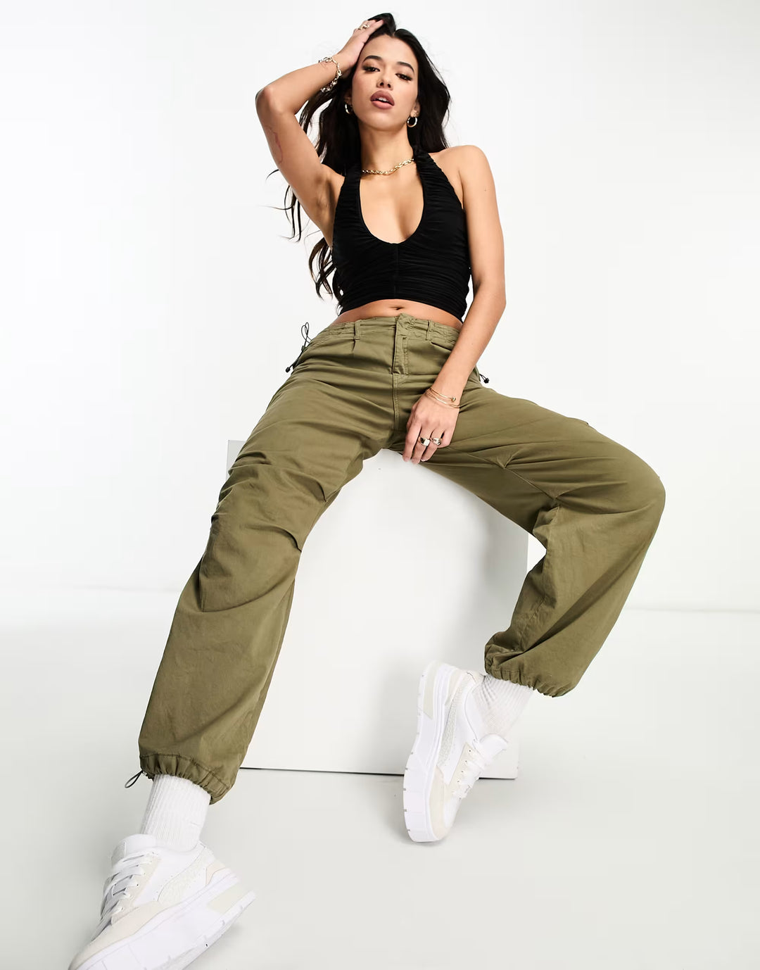 Top ASOS, negru