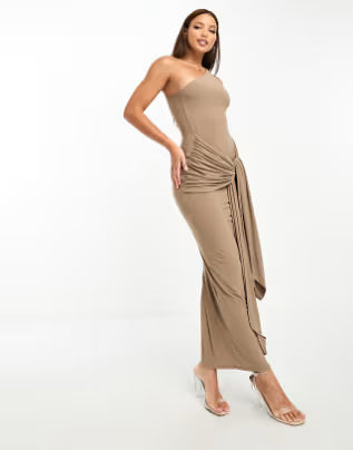 Rochie maxi ASOS, maro