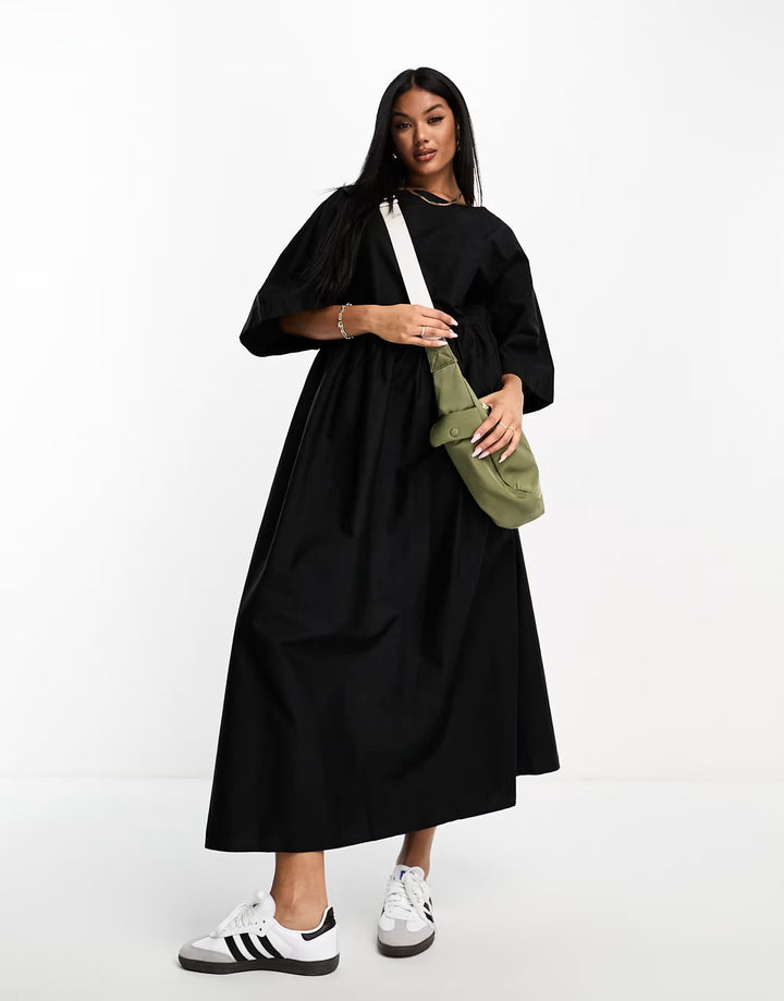 Rochie midi ASOS, negru