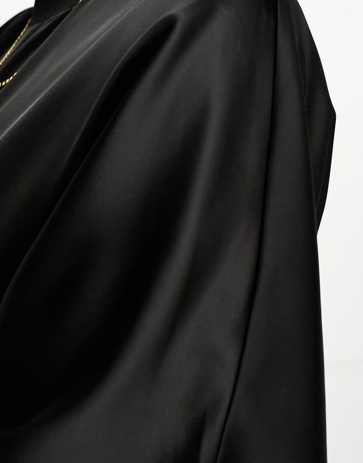 ASOS fekete midi ruha