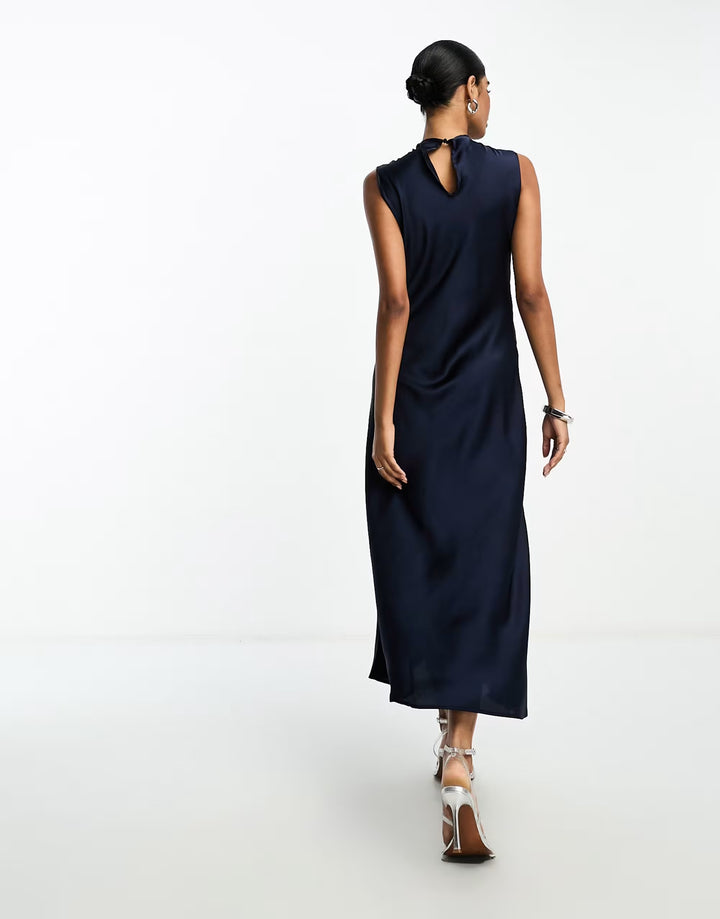 Rochie midi ASOS, albastru