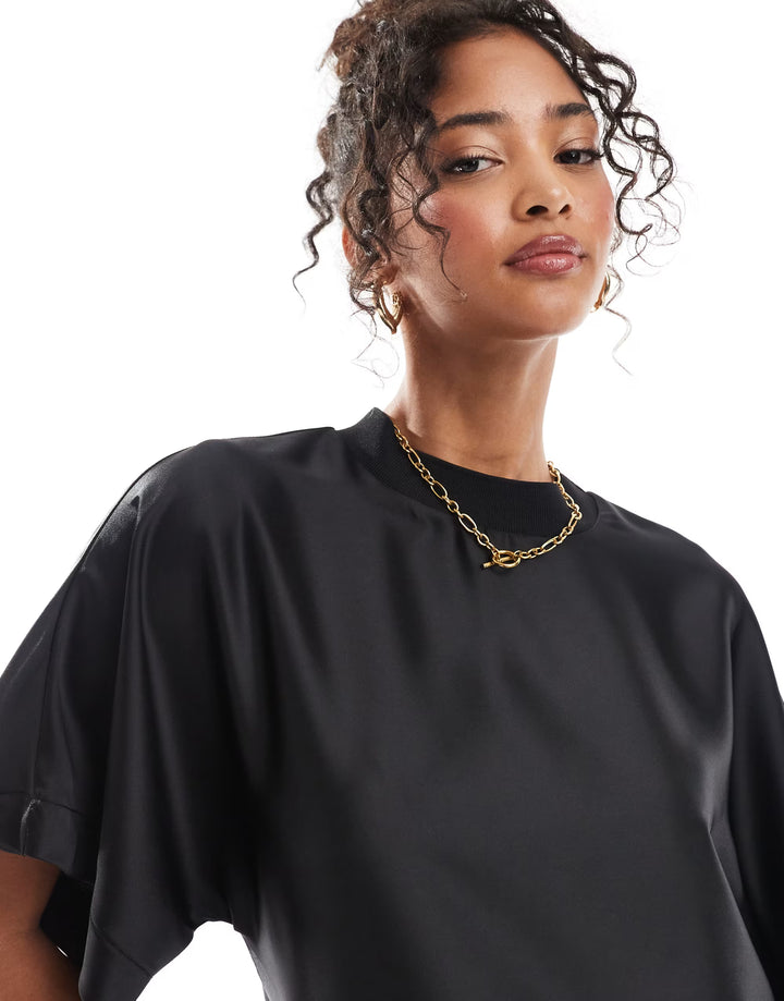 Rochie midi ASOS, negru