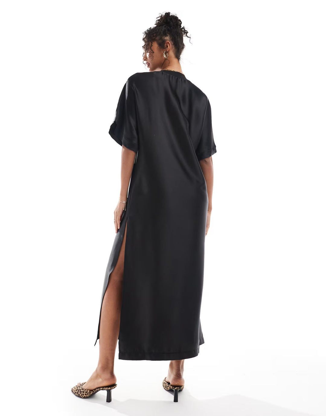 Rochie midi ASOS, negru
