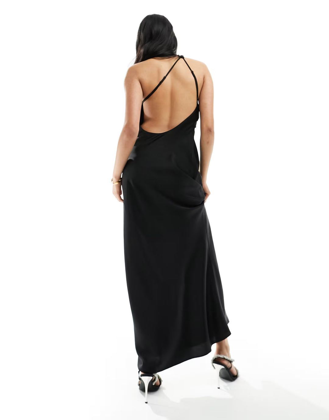 ASOS midi ruha, fekete