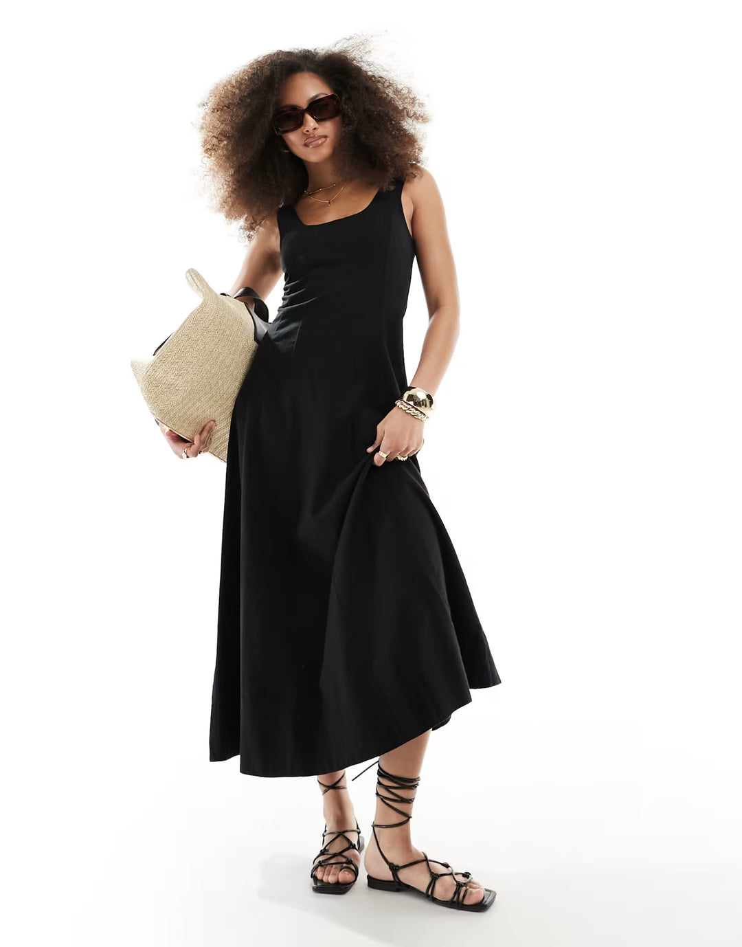 Rochie maxi ASOS, negru