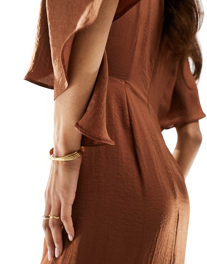 Rochie maxi Asos, maro