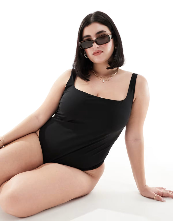 Costum de baie întreg ASOS, negru