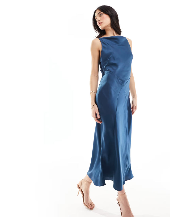 Rochie maxi ASOS, albastru