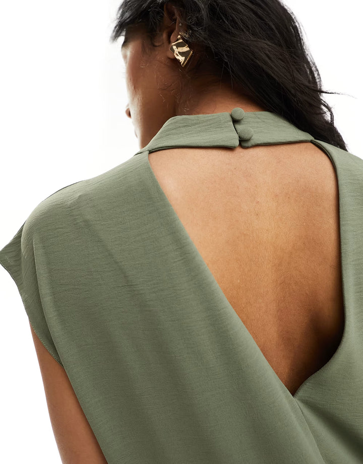 Rochie midi ASOS, verde