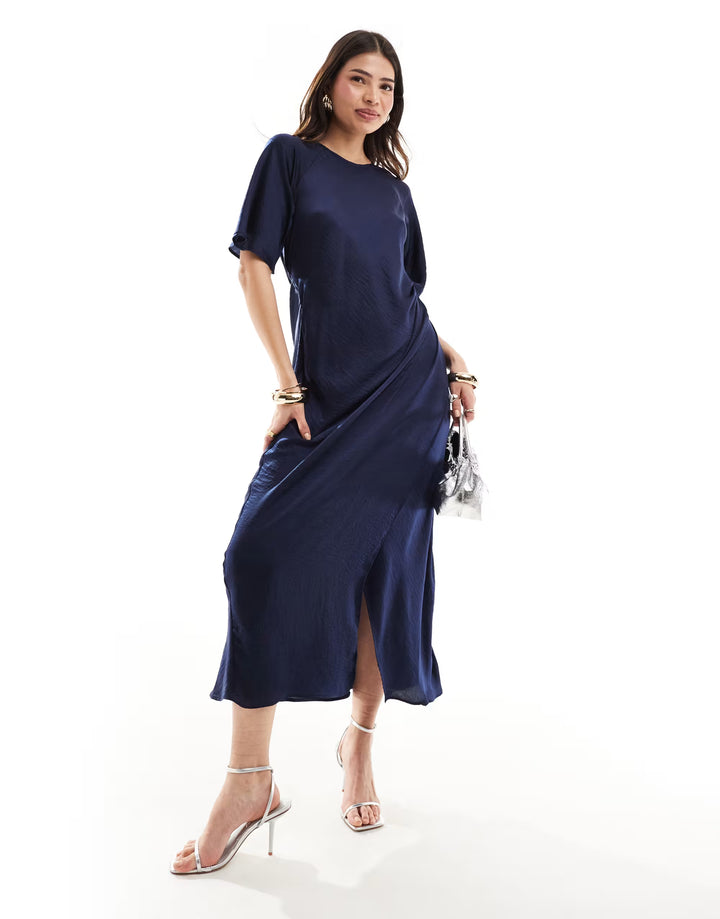 Rochie midi ASOS, albastru