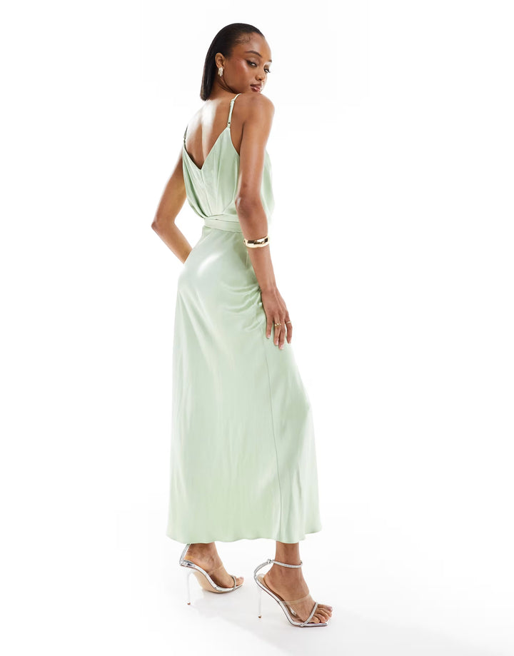 Rochie maxi ASOS, verde
