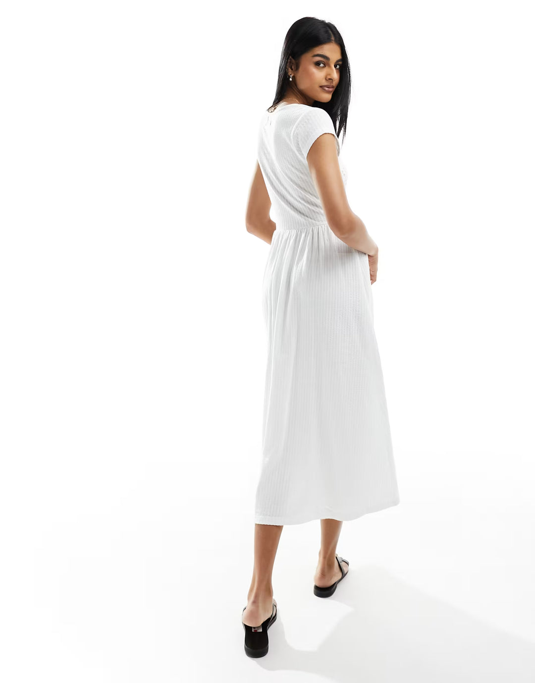 Rochie maxi ASOS, alb